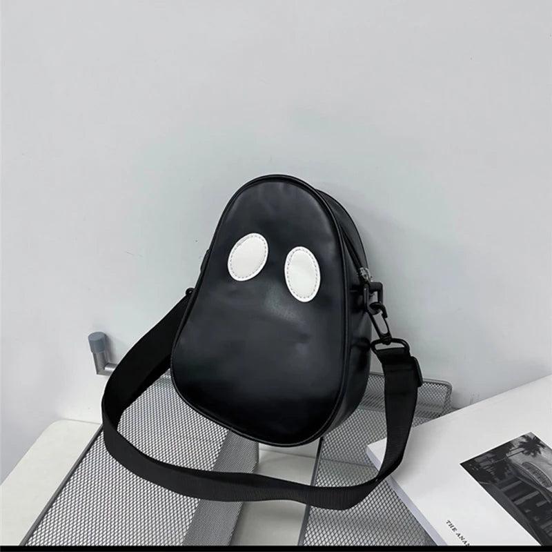 Funny Personality PU Shoulder Bag Devil Stitching Tide Satchel B