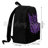 Decepticons Purple Outdoor Hiking Backpack Waterproof Camping Travel Autobots