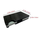 RFID Carbon Fiber Aluminum Money Clip Wallet for Men