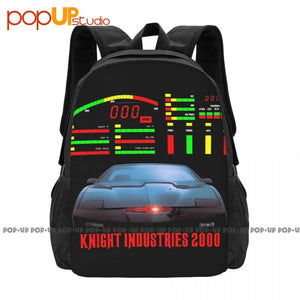 Knight Rider Kitt Dashboard Backpack Large Capacity School Style Sports Bag