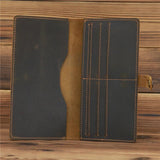 Vintage Leather Men Wallet Long Male Purse