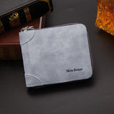 Men's Leather Business Short Wallet Vintage Money Bag