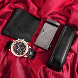 Men's Watch+Wallet+Belt Set for Father Birthday Gift