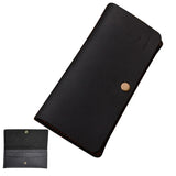 Vintage Long Leather Men Wallet with Zipper