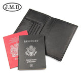 RFID Leather Passport Travel Bag Anti-Theft Wallet