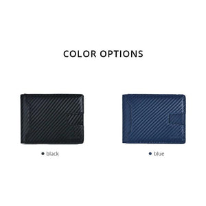 RFID Blocking Leather Slim Wallet for Men