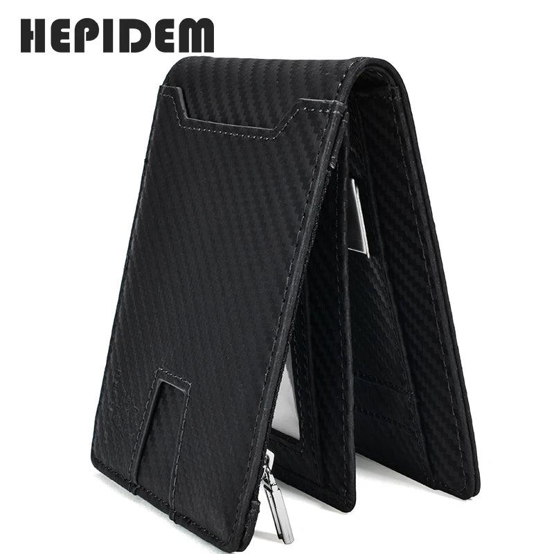 RFID Blocking Leather Slim Wallet for Men