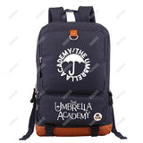 Canvas Backpack Umbrella Academy Men Backpack Big School Bag