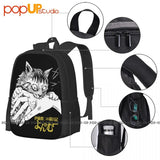 Junji Ito'S Cat Diary Yon & Mu Bite Large Capacity Travel Backpack