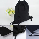 Japanese Cartoon Print Canvas Gym Backpack Drawstring Shoulder Bag