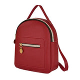 Small Leather Backpack Women Shoulders Letter Purse Messenger Bags