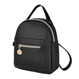 Small Leather Backpack Women Shoulders Letter Purse Messenger Bags