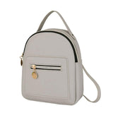 Small Leather Backpack Women Shoulders Letter Purse Messenger Bags