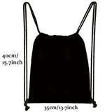 Portable Drawstring Backpack Girls Shoes Fitness Bags Women Travel Pouch