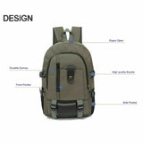Waterproof Climbing Backpack Sport Bags Men Boys Rucksack Fishing Hiking