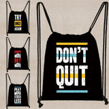 Cartoon Print Drawstring Backpack Girl Shopping Bag