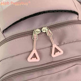 College Student Rucksack Solid Harajuku Bookbag Large Capacity Waterproof Nylon