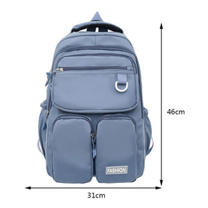 Nylon Women Backpack Travel Bags Schoolbag for Teenage Girls