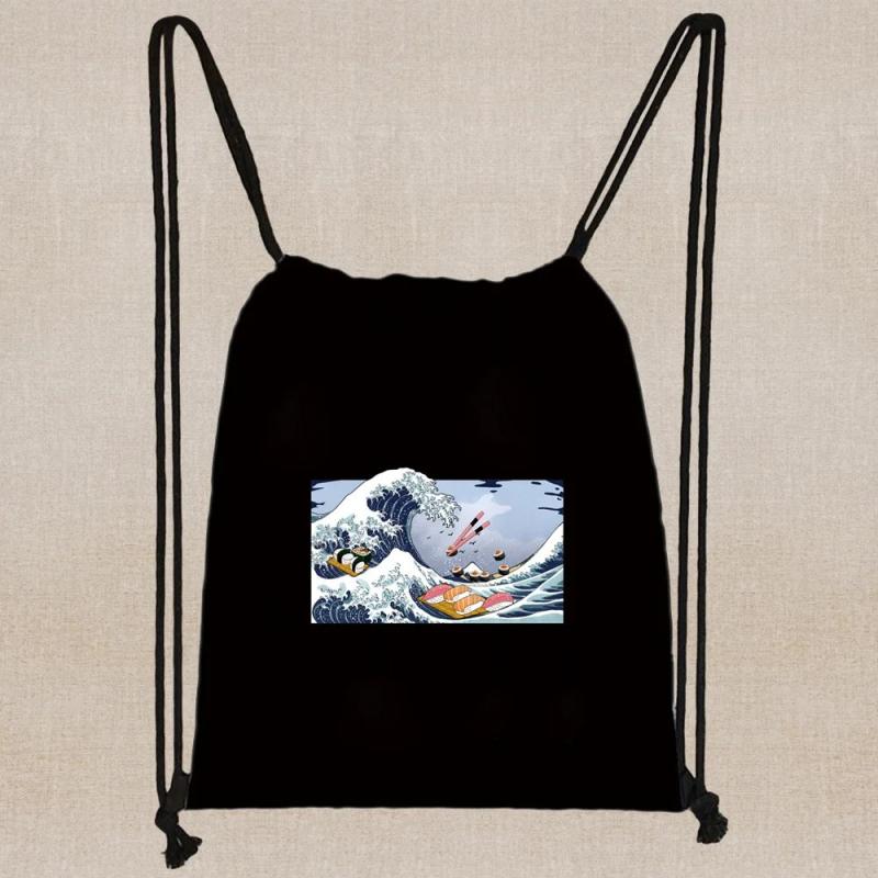 Drawstring Backpack Lightweight Washable Sturdy Daypack