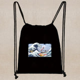 Drawstring Backpack Lightweight Washable Sturdy Daypack