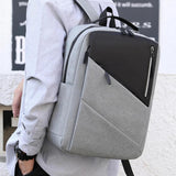 Men Business Backpack USB Charging Traveling Backpack Large Capacity Laptop Bag
