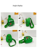 Kids Chest Bag Car Printed Crossbody Purse Waist Back Pack