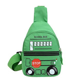 Kids Chest Bag Car Printed Crossbody Purse Waist Back Pack