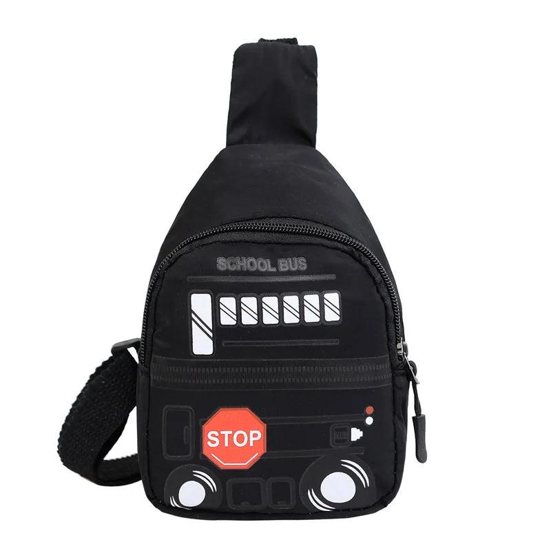 Kids Chest Bag Car Printed Crossbody Purse Waist Back Pack
