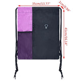 Portable Drawstring Backpack Bag with Pockets & Earphone Hole