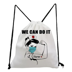 High Softback Bag CAN DO IT Print Backpack for Students