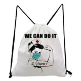 High Softback Bag CAN DO IT Print Backpack for Students