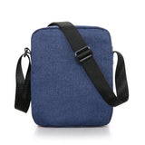 Men's Canvas Messenger Bag Zipper Closure Solid Casual Shoulder Bag