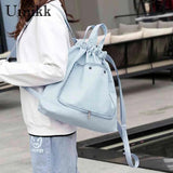 Nylon Drawstring Backpack Lightweight for Gym Yoga Swimming