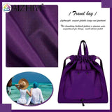 Nylon Shoulder Backpack Wet Dry Gym Yoga Bag Drawstring Lightweight