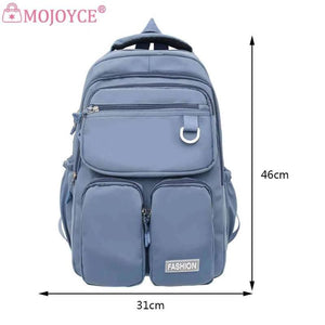 Waterproof Nylon Bookbag for Teenage Girls Boys