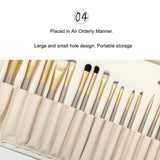 Make-Up Brushes Bag Travel Organizer Makeup Tools Protector Rolling Pouch