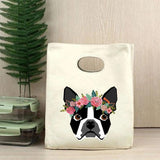 French Bulldog Print Lunch Bags Insulated Bento Box Tote