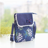 Floral Printing Small Shoulder Bag Women Cotton Messenger Phone