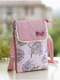 Floral Printing Small Shoulder Bag Women Cotton Messenger Phone