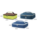 Square Thermal Lunch Bag Leak Proof Insulated Cooler Bento Box Portable