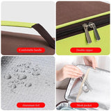 Square Thermal Lunch Bag Leak Proof Insulated Cooler Bento Box Portable