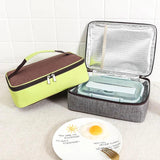 Square Thermal Lunch Bag Leak Proof Insulated Cooler Bento Box Portable