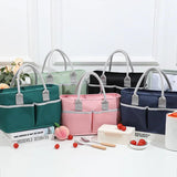 Large Capacity Thermal Insulated Lunch Box Tote Bag