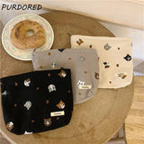 Embroidery Cat Cosmetic Bag Large Makeup Travel Beauty Case