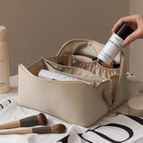 Large Travel Cosmetic Bag Portable Makeup Pouch Waterproof Toiletry Kit