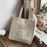 Jungle Book Print Canvas Shoulder Bag Women Casual Handbag Tote Large Capacity