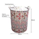 Cotton Fabric Bag Laundry Basket Dirty Clothes Storage Large Bag
