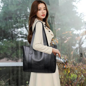 Leather Handbags Big Women Bag High Casual Female Bags Ladies Large Capacity