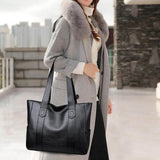 Leather Handbags Big Women Bag High Casual Female Bags Ladies Large Capacity