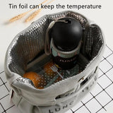 Cat Print Portable Lunch Bag Thermal Insulated Tote Cooler Handbag